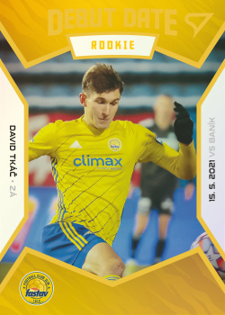 David Tkac Zlin SportZoo FORTUNA:LIGA 2021/22 2. serie Debut Date Rookie /199 #DR11